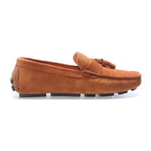 Hakiki Deri Erkek Casual Ayakkabı 216mam4 Taba