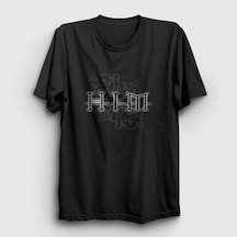 Presmono Unisex Neon Him T-shirt Siyah