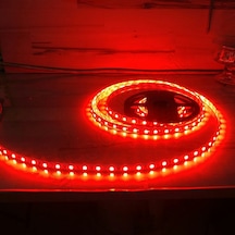 3 Çipli İç Mekan Şerit Led - Kırmızı Renk 5 Metre Ücretsiz Kargo