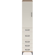 Hyperion Dolap 2 Raflı 5 Çekmeceli Tek Askılı 44x44x221 Çam-a... Çam