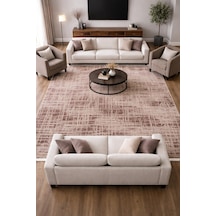 Hoom Rugs Emp Milan Ml015 180x260 Modern Tozumaz Halı Gri Bakır