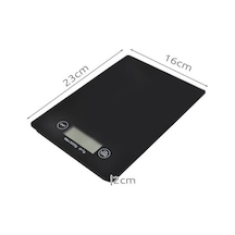 Pazly 5kg Yükleme Kapasitesi Fda Sertifikalı Bpa İçermez Dijital Gıda Terazisi Siyah Siyah