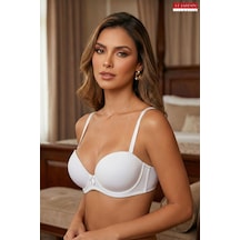 Le Jardin 7032 Kadın Push Up Dolgulu Sütyen Beyaz