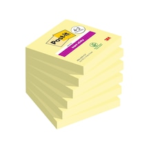 Super Sticky Notes Kanarya Sarısı, 6 Bloklu Paket, Blok Başına 90 Yaprak, 76 Mm X 76 Mm, Renk: