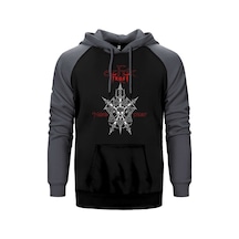 Celtic Frost Morbid Tales Gri Renk Reglan Kol Kapşonlu Sweatshirt Gri