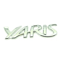 Toyota Yaris Krom Bagaj Yazısı 3m 3d Abs