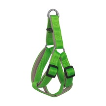Gezdirme Kayışlı Dokuma Köpek Göğüs Tasma Seti 32 47-110 Cm Neon Yeşil