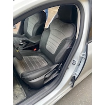 Megane 4 Arka Sırt 2+1 Model Gri Taytüyü Siyah Deri Karışımı Gri Ip