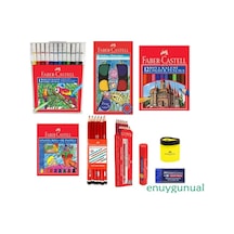 9 Parça Faber Castell Okul Kırtasiye Seti