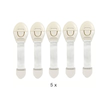 5 Adet Dolap / Çekmece Kilit Set 4 Adet Çok Renkli
