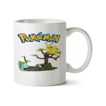 Pokemon 5 İki Tarafı Baskılı Kupa Bardak Çok Renkli