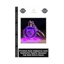 Premium Renk Değiştiren Işıklı Anahtarlık Popüler Aksesuar Cep Süsü Hatıra Eşyası