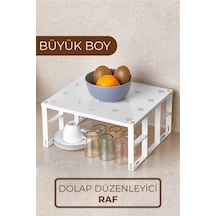 Metal Dolap Içi Raf Düzenleyici Büyük Boy Metal Beyaz Tr Diğer