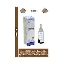 Epson T6735 Light Cyan İnkjet Mürekkep Kartuşu Belge Üretimi Açık Mavi Kartuş Baskı Malzemesi