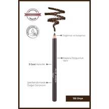Uzun Süre Kalıcı, Belirginleştirici Şekillendirici Kahve Kaş Kalemi - Brow Liner 155 Onyx Çok Renkli