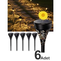 Greentech Güneş Enerjili Bahçe / Çim Aydınlatma 6 Adet / Gt-sl17n Sarı