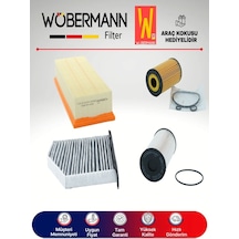 Wöbermann VW New Beetle 1.6 TDI Filtre Bakım Seti 2013-2014 CAY 4'lü Karbonlu
