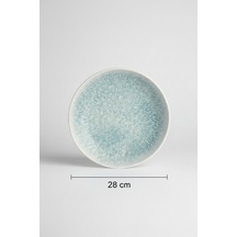 6'lı Venue Çukur Tabak 28cm Dijital Asel Rinart Krem