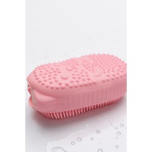 Silikon Sünger Hazneli Vücut Kesesi Banyo Hamam Lifi