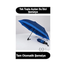 Svein Şemsiye Tam Otomatik 8 Telli Fiberglass İskeletli Su İtici Kumaşlı Rüzgara Dayanıklı Katlanabilir K Çok Renkli
