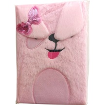 14x20 Cm Peluş Hatıra Defteri 80 Yaprak Çizgili-5
