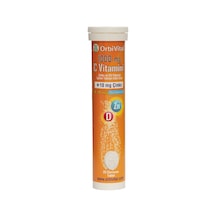Orbivital C Vitamini 1000 Mg + Çinko + D3 Vitamini Efervesan Tablet 20'li