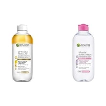 Tr Skin Naturals Çift Fazlı Micellar Kusursuz Makyaj Temizleme Suyu 400 Ml + Garnier Skin Naturals Micellar Kusursuz