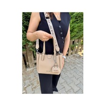Just Polo Kadın Kum Yeni Sezon 3 Bölmeli Yumuşak Deri Lüks Ve Şık Dokunuş El & Omuz Çantası Shoulder Bag