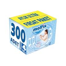 Molfix Bebek Bezi 4 Numara Maxi Aylık Ultra Fırsat Paketi 300 Adet 3'lü