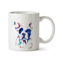 Bulldog Porselen Kupa Bardak Beyaz