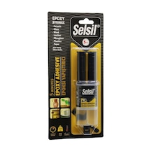 Selsil-3611 Epoksi Yapıştırıcı 28gr Ahşap Metal Şırınga Seramik Porselen Alüminyum Cam - 12'li Paket