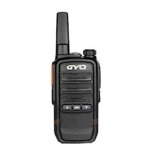 Gyq Q75 PMR 15 KM Mesafeli Siyah Tekli Paket El Telsizi