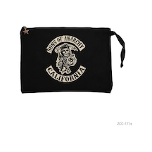 Zepplin Giyim Sons Of Anarchy California Siyah Clutch Astarlı Cüzdan
