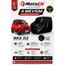 Rks D2 Elektrikli Micro Araba Brandası Siyah Oto Branda Su Geçirmez Dört Mevsim Uv İki Katmanlı Dış Ortam Örtü