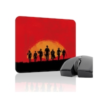 Red Dead Redemption 2 Kaymaz Dikişli Kauçuk Oyuncu Mousepad V1 - 22x18 Gaming Mouse Pad Fare Altlığı
