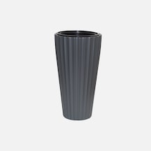 Lilyum Vazo Saksı 2 No Siyah