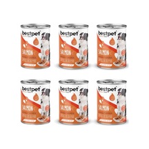 Bestpet Somon Balıklı Köpek Konservesi 400 Gr 6'li Paket Yaş Mama
