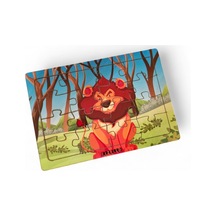 Aslan 16 Parça Eğitici Ve Öğretici Ahşap Çocuk Puzzle & Yapboz Bebek Çocuk Oyuncak