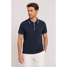 Classics Men Troy Slim Fit Erkek Polo Yaka Kısa Kol Tişört 7747 Lacivert