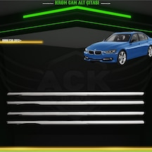 Bmw F30 Araca Özel Krom Cam Alt Çıtası A+