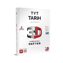 3d Yayınları 2024 Tyt Tarih Video Destekli Defter 2024