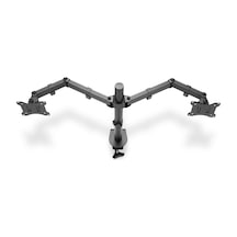Digitus DA-90400 17"-32" 2x8 KG (Maks.) Sıkıştırmalı İkili Monitör Tutucu Siyah