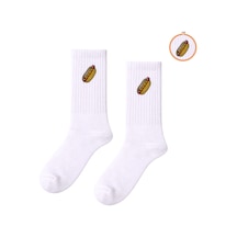 Carnaval Socks Nakışlı Hot Dog Desenli Renkli Çorap Çok Renkli
