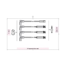 Autoline Aop90741 Buji Kablosu Astra F Corsa B 1.4 Enj. 1.6 Enj. C14 C16 3 Metal Tup Aop118