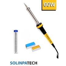Solinpatech Profesyonel Yüksek Sıcaklığa Dayanıklı Resistörlü Kalem Havya Lehim Teli Pasta Lehim Makinesi