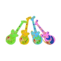 Poşette Gitar Türkçe Renkli Gitar Pilli Işıklı Oyuncak Gitar