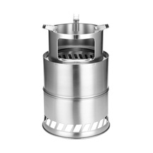 Yumru Açık Kamp Fırın Sonu Yıkılabilir Odun Sobaları Taşınabilir Piknik Barbekü Sobaları Çapraz 1 Çok Renkli