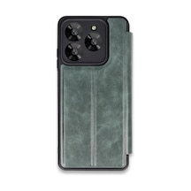 General Mobile Era 50 Kılıf Flip Cover - Koyu Yeşil -