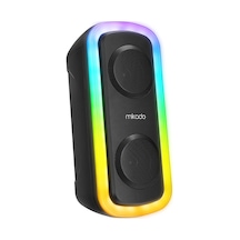 2 Adet Mikado Md-c18 Siyah 8w Rgb Işıklı Taşınabilir Speaker Hoparlör