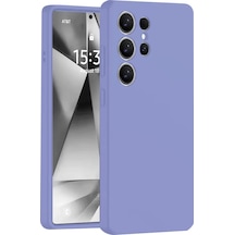 Newface Samsung Galaxy S25 Ultra Kılıf Nano İçi Kadife Silikon - Lila